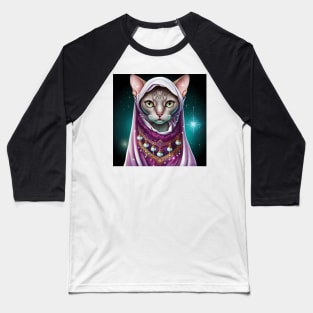 Devoting Abyssinian Cat Baseball T-Shirt